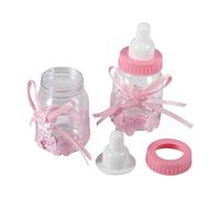 12 Pièces Bouteilles de Bonbons avec un Beau Nœud Papillon, Rubans en Forme D'ours, Paquet de 12 Bouteilles, pour Emballer des Bonbons, des Chocolats, des Petits Cadeaux pour les