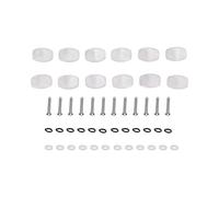12 pièces boutons de chevilles de réglage de guitare boutons de chevilles de réglage boutons de e réglage boutons de tête de Machine d'accordeur de guitare capuchons de (großes Quadrat)