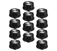 12 Pièces Boutons de Commande Universels Noirs en ABS | Contrôle Précis du Temps, Mode Pression et Technologie Air Fry, pour Remplacement sur Four et Cuisinière