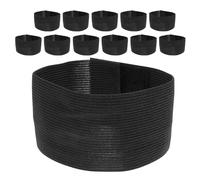 12 Pièces Brassard de Deuil Élastique, Polyester Mesh, Ajustable | Gardes et Équipes Sportives, Respirant, Fermeture Réglable, Tributes D’équipe, Usage Groupe