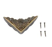 12 pièces Bronze Coin Protecteur Vintage Meubles décoratifs Coin pour boîtier en Bois Bijoux Coffre boîte de Rangement Pieds Jambes Coin Protecteur