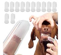 12 Pièces Brosse à dents pour animaux de compagnie,Brosse a Dent Chien Doigt Brosse à Dents Silicone pour Chien Brosse à Dents de Doigt,pour Animal Chiens et Chat Améliore l'hygiène Buccale