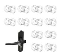 12 pièces butée de porte poignée, butée de poignée de porte transparente butée de poignée de porte en forme de 8 pour la protection butée de porte en PVC hautement élastique protection murale pour