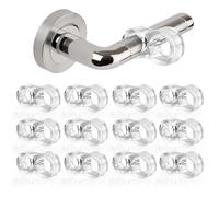 12 Pièces Butées de porte PVC, RISVOWO Silicone Porte en Silicone Anti-Poignée, Transparent Butoir poignée de porte, Mur Et De Meubles de fenêtre