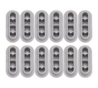 12 Pièces Butoirs de Siège de Toilette en Plastique | Joints Antidérapants à Adhésif Fort, du Bruit, pour Bidet et Cuvette, Usage Hôtel