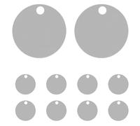 12 Pièces Cache-boulons en Acier Inoxydable 60 MM | Capuchons Décoratifs Argentés, Installation Facile et Maintien Sûr, pour Salle de Bain et Pièces de Montage