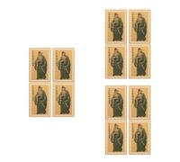 12 Pièces Carte Amulette de Protection Tai Sui 2027 Année du Cheval en | Finition Dorée, Format Poche pour Portefeuille, Plateau de Valet, Style Traditionnel, Nouvel An Chinois