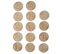 12 Pièces Cartes Mensuelles Bébé en Bois, Photo Souvenir