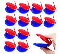12 Pièces Castanets de Doigts Colorés pour Garçon Fille Instruments Musicaux Simples pour Développer Rythme et Amuser Lors des Fêtes et Cours