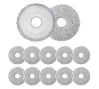 12 Pièces Chiffon de Nettoyage Rechange Serpillières, Lingettes pour Robot Aspirateur Dreame X50 / X40 / L20 Ultra Complete, X30 / L40 / L50 /L10 /L10s Pro Ultra, serpillère en Microfibre