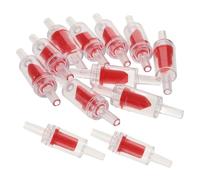 12 Pièces Clapet Anti-retour Aquarium Rouge Abs | Contrôle Unidirectionnel, Prévention du Reflux, Compatible Tuyau 4,5mm, Usage pour Systèmes D'aquarium