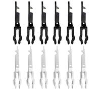 12 Pièces Clés De Verre Brisé, Clés De Test D'Alarme Incendie, Clés De Verre Frappant, Clés De Test D'Incendie, Clés De Verre Brisées Noires Et Blanches