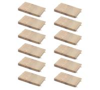 12 Pièces Coins de Hache en Bois Marron, Triangles de Maintien | Bois Sculpté en Angle, Appui Ferme pour Tête D’outil, Atelier et Maison, Forme Marteau Adaptée
