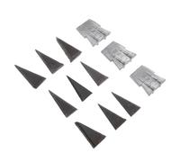 12 Pièces Coins Métalliques de Rechange en Fer, Argenté | Coin Conique Léger, Réparation Rapide Terrain, Compatible Manches Bois et Outils Agricoles