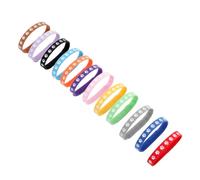 12 Pièces Collier Décoratif pour Chien et Chat, Tissu Respirant | Accessoires pour Animaux de Compagnie, Usage pour Chiots et Chatons, Objet Pet, Style Identité Couleur Aléatoire