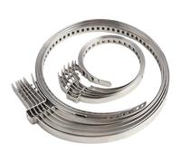 12 Pièces Collier Soufflet Cardan, 25-50mm et 50-120mm Soufflet de Cardan Universel en Acier Inoxydable, Collier Serrage, Pince Collier Cardan, Ajustables pour Tuyaux, Gaines, Filtres, Conduits
