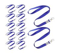 12 Pièces Cordon Porte-badge Plat en Polyester