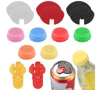 12 Pièces Couvercle de Canette de Boisson et 2 Ouvre-boîtes de Bière, Fermeture de Canette de Boisson, Couvercles de Joint d'Extrémité de Canette pour Bière/Soda/Boissons