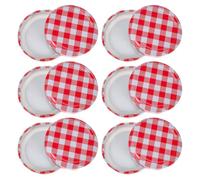 12 Pièces Couvercles à Visser pour Bocaux de Confiture 58mm