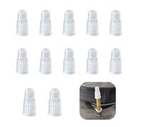 12 Pièces Couvre-Valves Vélo Blanc - Compatibles avec Valve Tubeless Française, Presta & Dunlop, Inserts & Adaptateurs de Valve, Bouchons de Valve pour VTT & Vélo de Route