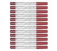 12 Pièces Crayon à Lèvres 12 Couleurs, Waterproof, Effet Mat | Bois, Poudre et Plastique, Look et Tridimensionnel, Ne Se Décolore Pas, Usage Cosmétique