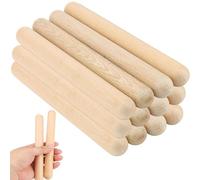 12 Pièces de Bâtons de Rythme, Bois de Résonance, Bois Résonnant pour Enfants, Bâtons de Rythme en Bois, pour Les Écoles, les Groupes, les Professionnels ou les Débutants de Tous les Styles
