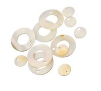 12 pièces de charme de coquille naturelle en vrac perles 10mm rond 20mm cercle ouvert résultats de bijoux Accessoires Durable et utileIntelligence pratique.