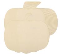 12 Pièces de Grandes Découpes de Citrouille en Bois, 26,5 x 24cm Découpes de Citrouille Vierges Inachevées Citrouille en Bois pour Halloween Thanksgiving Party Fournitures de Bricolage