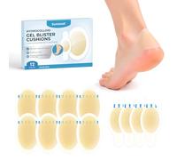 12 Pièces de Pansements Pour Ampoules aux pieds - Sumiwish Pansement Ampoule Talon, Pied Anti Frottement - Prévention des ampoules (Toe&Heel Pack)