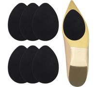 12 Pièces De Patins Antidérapants Pour Talons Hauts Pour Hommes Et Femmes, Semelles Intérieures Antidérapantes Autocollantes (Noir)