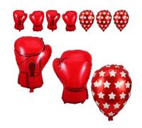 12 Pièces Décorations de Fête de Boxe Gonflables en Aluminium | Finition Réaliste, Couleurs Vives, à Suspendre Facilement, pour Célébrations Sportives et Anniversaires à Thème