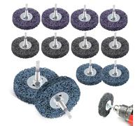 12 Pièces Disque Abrasif 50mm, Disque de Ponçage Meuleuse d'Angle pour Nettoyage Peinture & Oxydation - Lot de Disques à Poncer Bois/Métal (Grain Grossier)