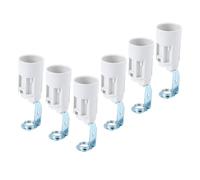 12 Pièces Douille de Rechange E14 à Visser, Blanc | Alliage de Zinc Cuivre Plastique, pour Lampes Murales, Bricolage Éclairage Chambre