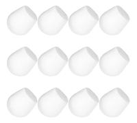 12 Pièces Dummy Cake Faux Gâteau Réutilisable en Écume Blanc | Figurines à Gâteaux aux Formes Créatives, Mannequins à Gâteaux, Modèle Compact pour Fête Anniversaire