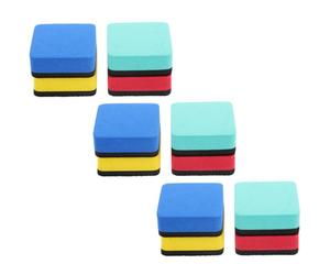 12 Pièces Effaceur Magnétique EVA, Usage t Bureau | Polissage Fin sans Bavure, Retient L’outil, Couleurs Vives, pour Salles de Formation et Enseignants