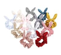12 Pièces Élastiques Jaunes pour Cheveux, à Lapin en Tissu, Nœud | Accessoires Cheveux Fluo, Accessoires Cheveux Petite Fille, Gros Nœuds Cheveux, Usage Quotidien Couleur Aléatoire