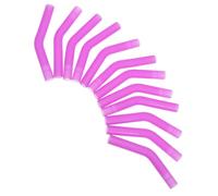12 Pièces Embout de Rechange en Silicone pour Paille 8mm Pourpre
