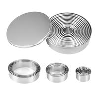 12 Pièces Emporte Piece Rond Patisserie,Emporte Pièce Rond en Acier Inoxydable,2.4cm-11.2cm Emporte Piece Cuisine avec Délicate Boîte Ronde,pour Biscuits Fondant Donuts Pâte Muffins Gâteaux