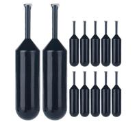 12 Pièces Encre Noire 2ml, Recharge Plastique | Système Rechargeable Compact, Masque les Textes sur Papiers Variés, pour Étiquettes D’adresse, Documents Imprimés, Bureau