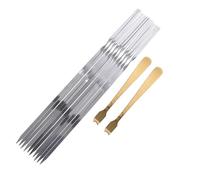 12 Pièces Ensemble de Brochettes Barbecue en Acier Inoxydable 304