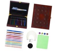 12 pièces ensemble de crochets tunisiens interchangeables 3.0mm-10mm aiguille à tricoter circulaire en aluminium pour pull couverture ensemble de crochets tunisiens avec câble