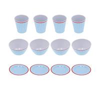 12 pièces ensemble de vaisselle de ménage bleu clair grille tasse bol assiette vaisselle en mélamine durable pour la cuisine à domicile Restaurant ensemble de vaisselle de style