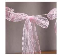 12 pièces/ensemble Guirlande de ruban en organza transparent ruban de tulle arcs décoration bannière anniversaire ruban guirlande douche mariée décoration de mariage bannière ruban satin ruban