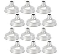 12 Pièces Entonnoir à Conserves en Acier Inoxydable, Mini | Transfert Rapide sans Éclaboussures, Embout Étroit pour Petits Flacons, Voyages et Recharges