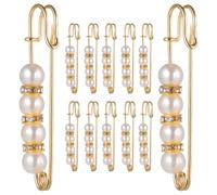 12 Pièces Épingles de Sûreté Décoratives en Métal | Broche Élégante Anti Exposition, Accessoire Raffiné pour Foulard, Col, Cardigan, Chemise et Jean