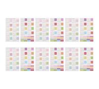 12 Pièces Étiquettes D’index de Calendrier 2022 en Papier | Couleurs Dégradées Riches, pour Agendas et Calendriers, Navigation Rapide, Étudiants et Chefs de Projet