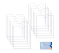 12 Pièces Etui Protection Carte Bancaire, Porte-Cartes Plastique Transparent Antipoussière Pour Organiser Et Protéger Les Cartes pour Porte-Cartes de Voiture Cartes D'assurance Cartes de Crédit
