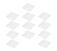 12 Pièces Feuille de Verre Dépoli Scellée 60x60mm | Verre, Résistance Thermique et Transport Facile, Usage en Enseignement Chimique et Essais Physiques
