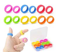 12 Pièces Fidget Toys, Bague Anti Stress Enfants, Jouet Sensoriel, Jouets Anti-Stress en Silicone pour Enfant TDAH et Adulte pour Soulager Stress et Anxiété
