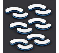 12 Pièces Filtre Éponge Fontaine Eau Chat, Éponge Douce Éponge Filtre Fontaine Filtre Fontaine Chat avec 3 Systèmes de Filtration pour Chien Distributeur d'Eau pour Chat (Bleu)